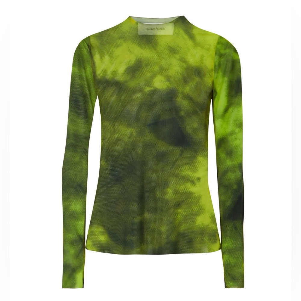 Marques Almeida Green Mesh Top
